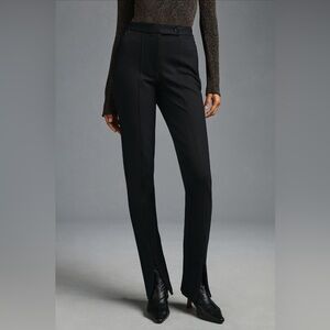 Anthropologie Black Maeve Ankle-Zip Pants